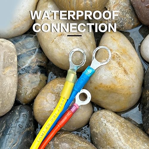 Miniatura 6 de 600 piezas de kit de terminales eléctricos con conectores de cables termorretráctiles - Oiojuct, surtido de terminales de crimpado marino y