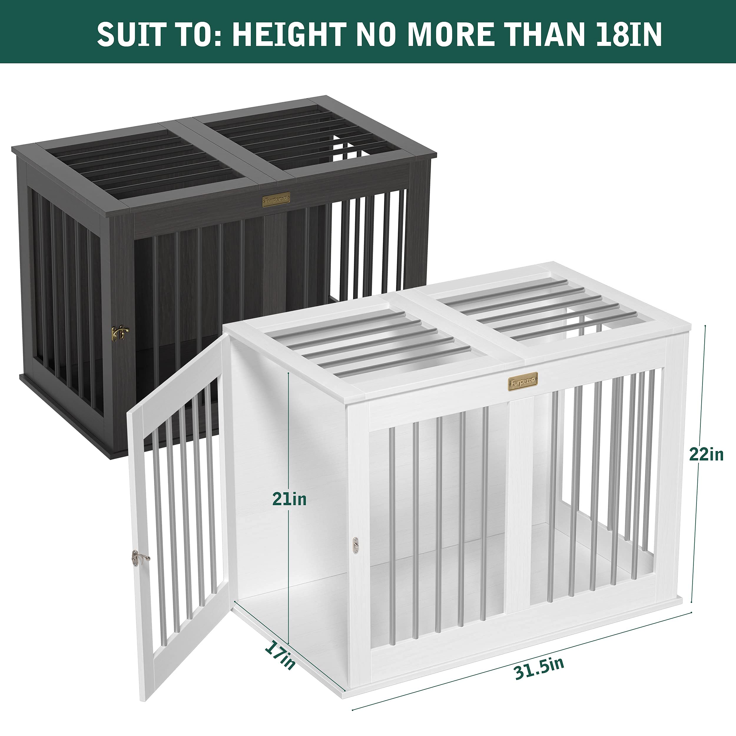 Buy Furniture Style Dog Crate, Wooden Dog Crates Indoor Use, Double