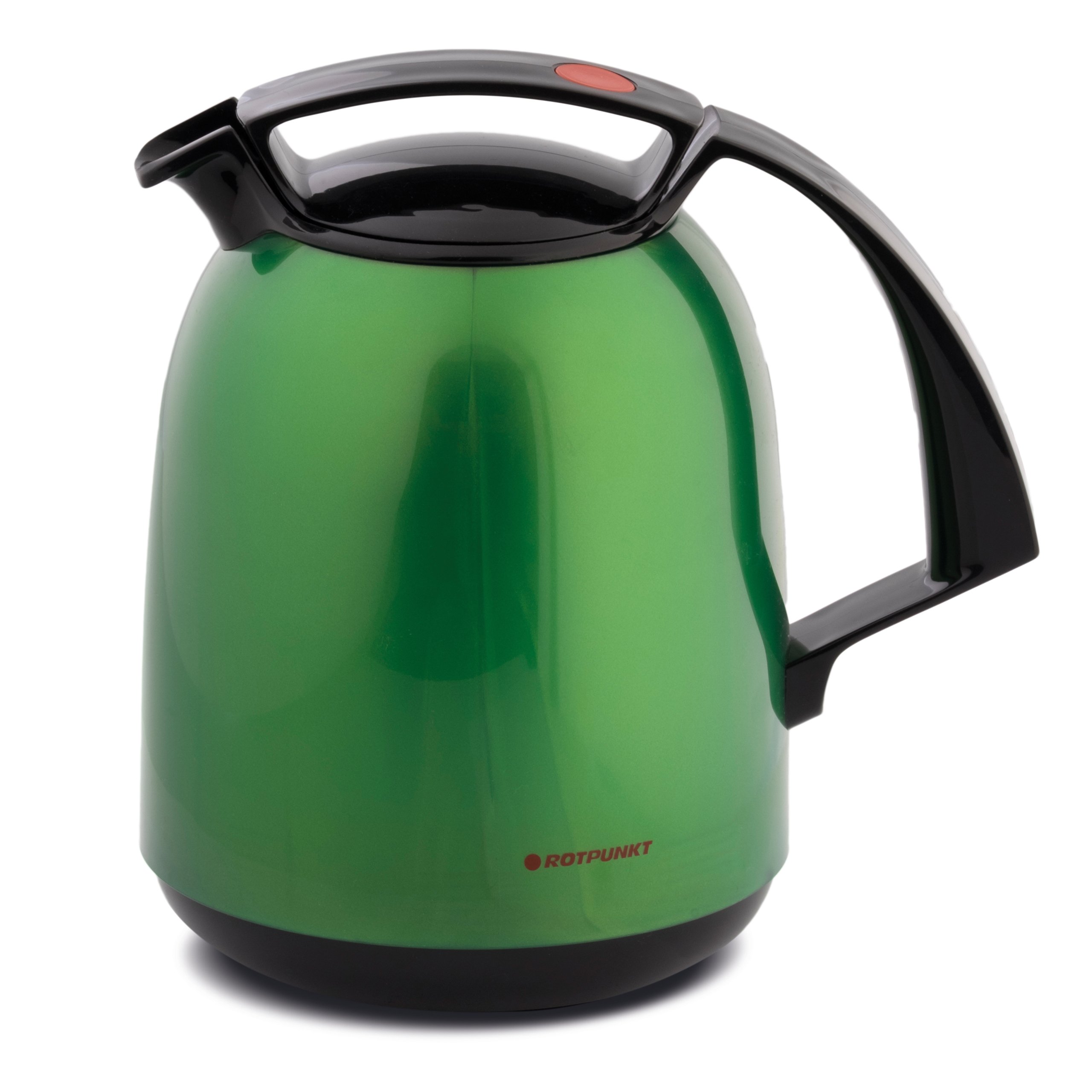 ROTPUNKT Termos 810 FAY 1,0 l | dwustopunktowe zamknięcie | nie zawiera BPA - zdrowe picie | Made in Germany | utrzymywanie ciepła i zimna | wkład szklany | Shiny Jade
