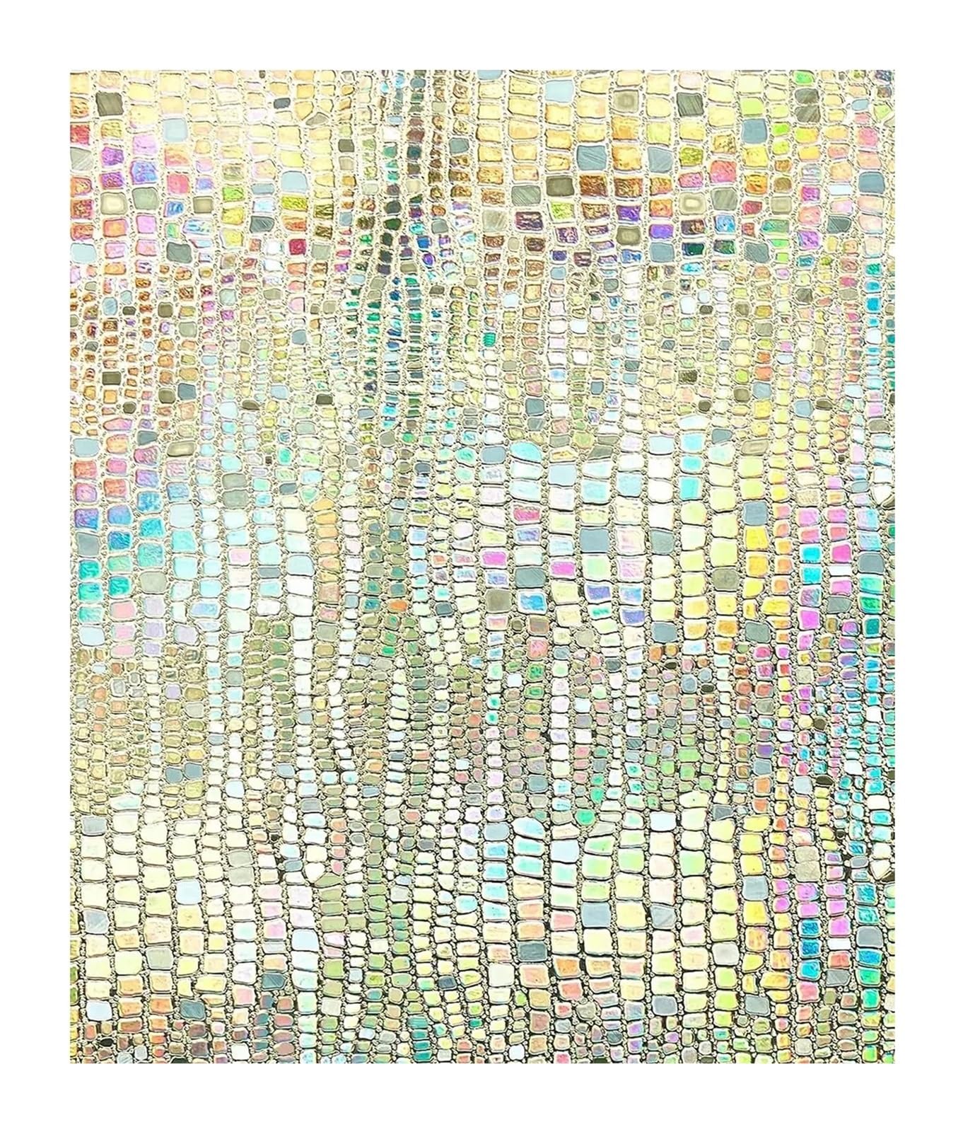 Window Privacy Film Stained Glass Clings 3D Decorative Stickers Non Adhesive Static Frosted ﻿ for Glass Windows(45x200cm)