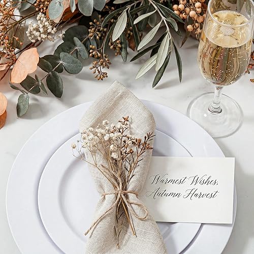 Miniatura 3 de KIRE 120 platos de plástico blanco  Platos desechables blancos resistentes para fiestasbodas  Incluye 60 platos llanos de 10.25 pulgadas  60 platos