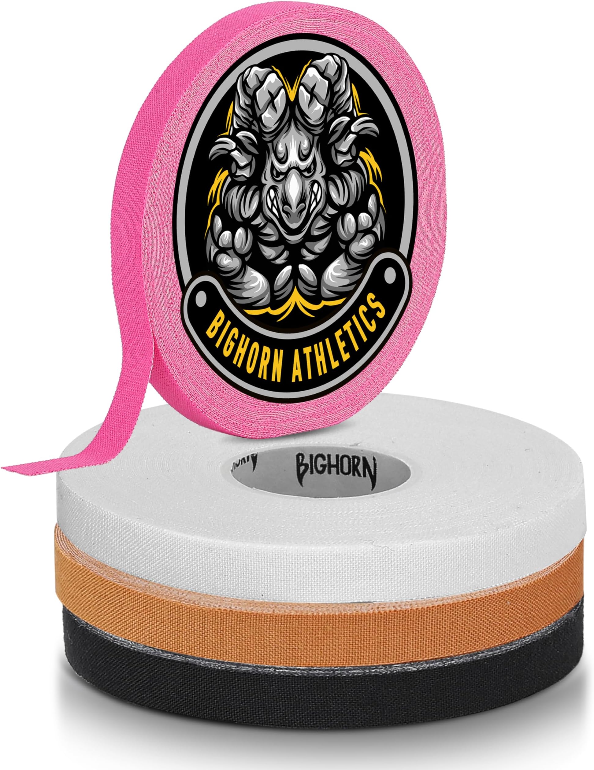 Pro Finger Tape 8 Pack 0.5” x 45 Ft Black Athletic Sports