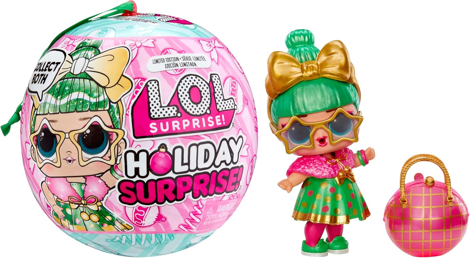 L.O.L. Surprise Holiday Surprise!- Tinsel- with Collectible Doll, 8 Surprises, Holiday Theme, Collectible Dolls, Limited Edition- Great Gift for Girls Age 3+
