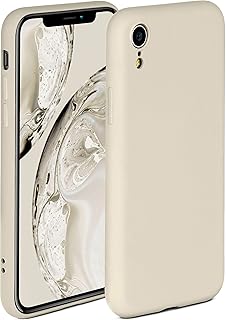 ONEFLOW Coque souple compatible avec Apple iPhone XR, coque en silicone, bord surélevé pour la protection d'écran, double ...