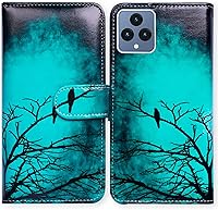 Vista 22 de REVVL 6 5G - Funda para teléfono Bcov Paris Tower Butterfly de piel con tapa para teléfono con ranura para tarjetas, soporte para T-Mobile REVVL 6 5G