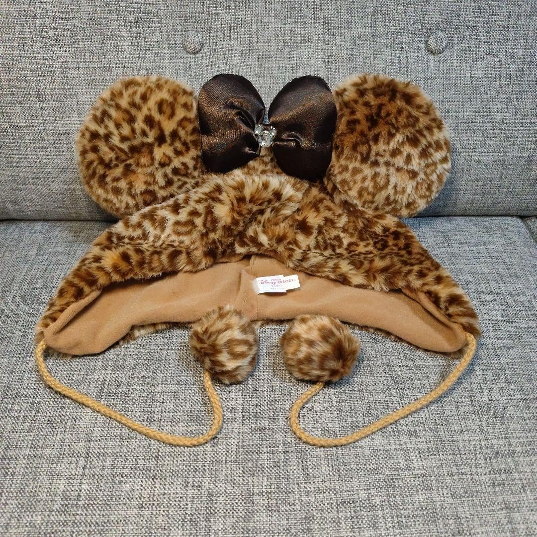 ミニーマウス ヒョウ柄 ファンキャップ 冬 東京ディズニーリゾート ミニーマウス ヒョウ柄 ファンキャップ 冬 東京ディズニーリゾート