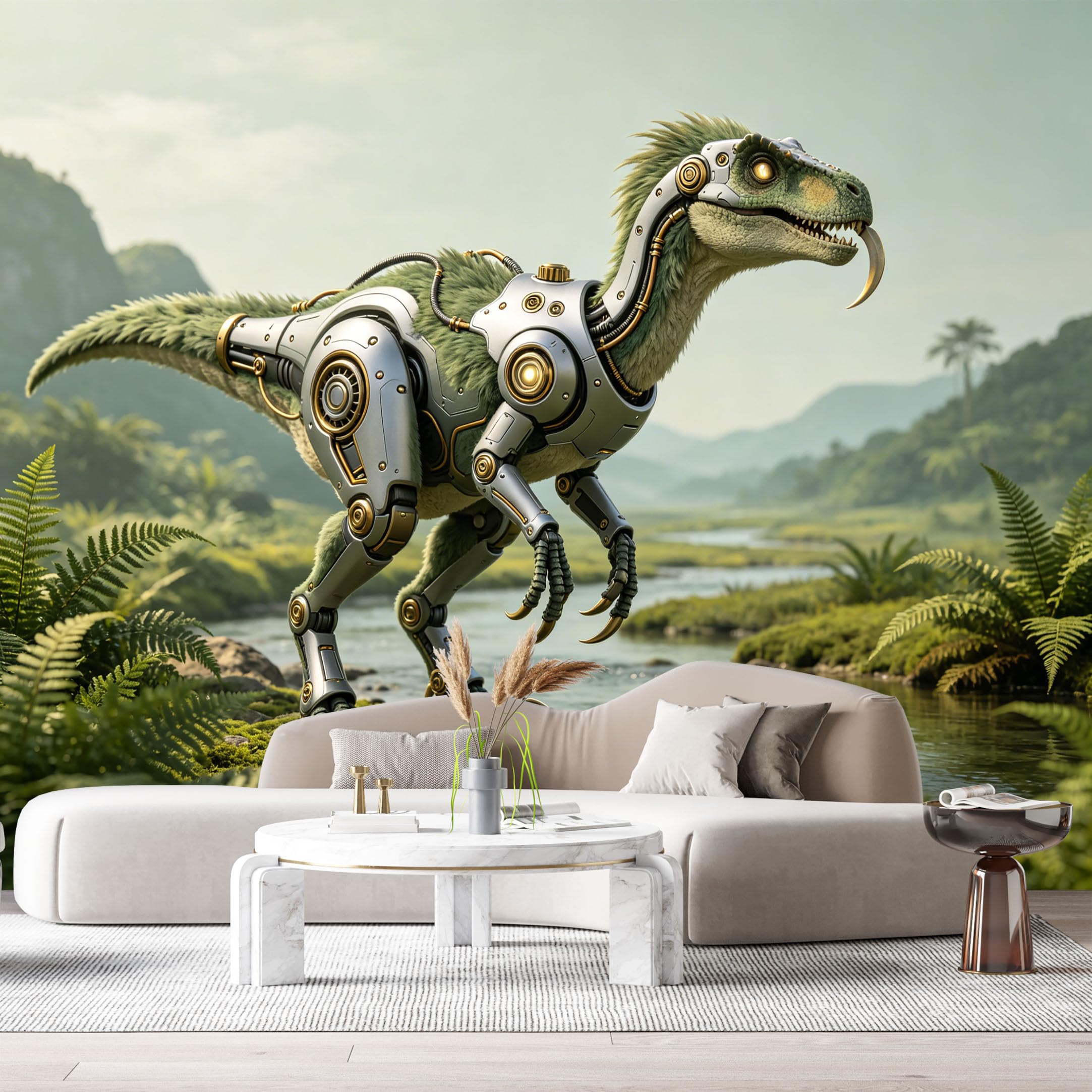 Custom Size Wall Mural Beast Science Fiction Robot SelfAdhesive Art Prints Removable Large Wallpaper Boy Bedroom Esports Room Game Room Tenant Room Studio