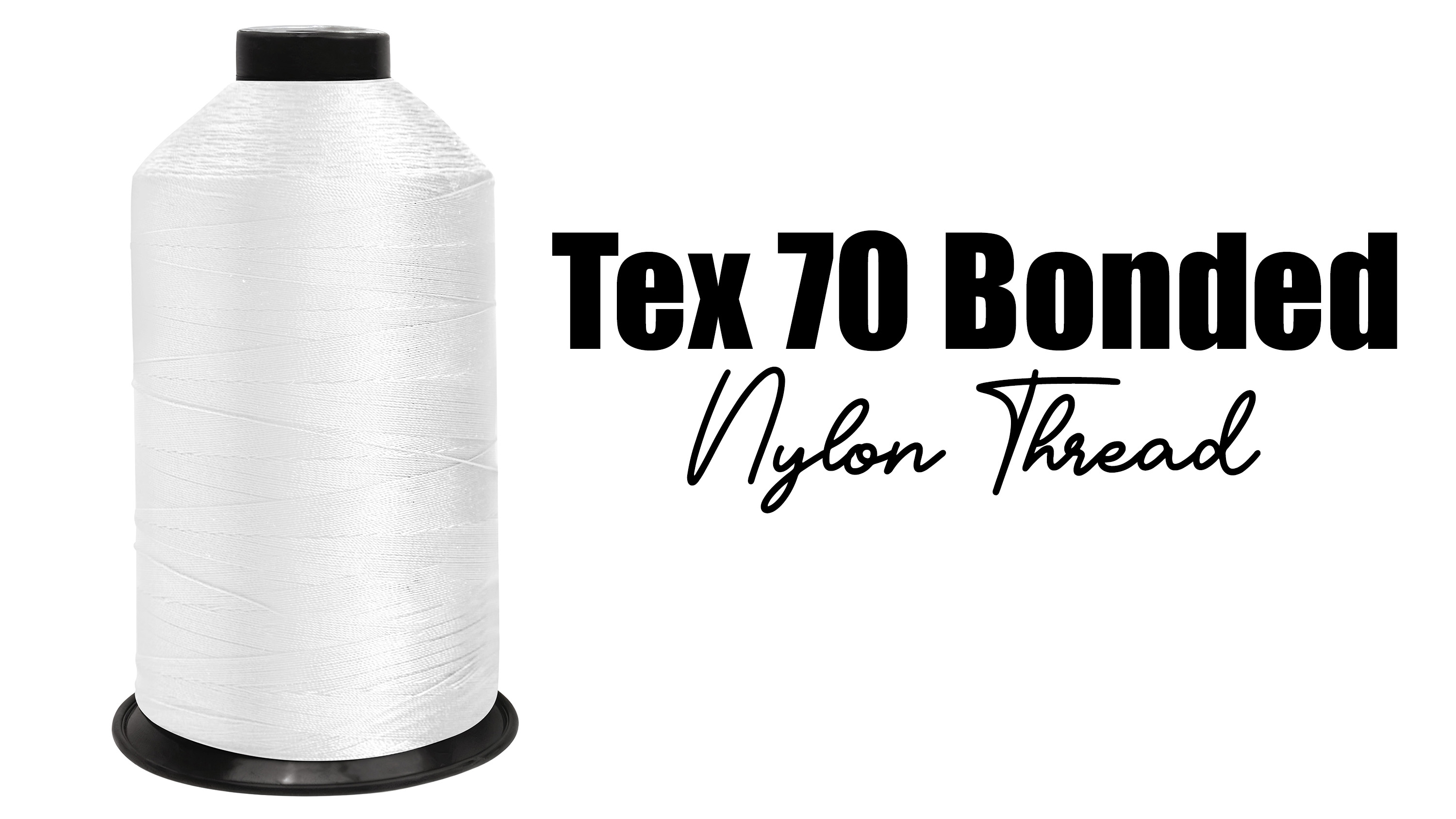 Hilo Nylon Bonded Tex 70, Tamaño 69, 3000 yd, Blanco miniatura 7