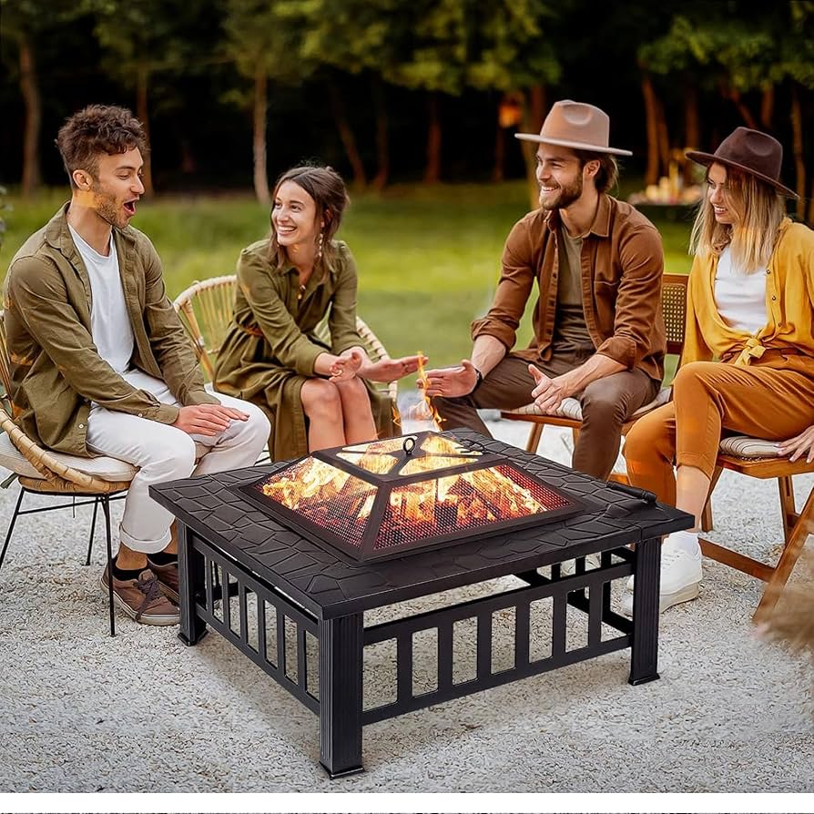Amazon.co.jp: バーベキューコンロ ファイヤーピット 大型 焚き火 大型