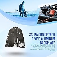 Vista 5 de Scuba Choice Scuba Tech Buceo Aluminio Negro Placa trasera