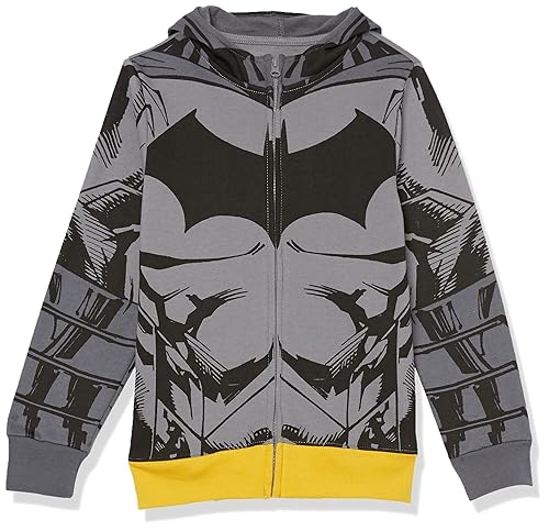 boys Batman Cosplay Zip-up Hoodie With Cape - DC -