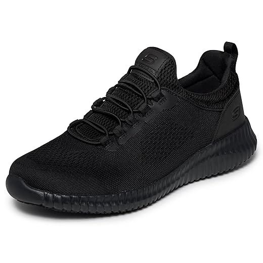 Skechers Men's Cessnock Food Service Shoe, Black, 8.5
