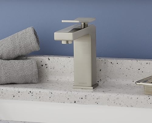 Miniatura 3 de Gerber D225019BN Avian - Grifo de baño de una sola manija, níquel cepillado