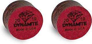 Tiger Dynamite Laminated Pool CUE Tips 2 (Two) pcs - Hard - 13 or 14 mm (13 mm)