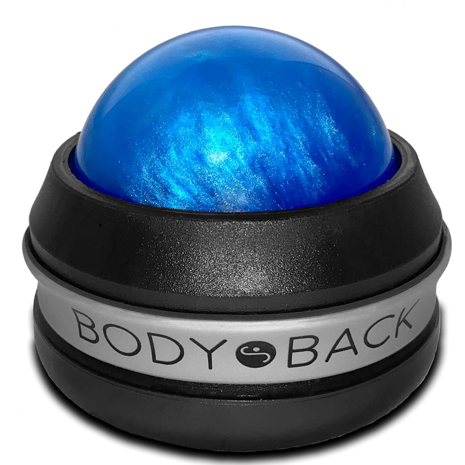 Body Back Manual Massage Roller Ball | Deep Tissue Roller & Lacrosse Ball - Hand Held Massager for Sore Muscles & Joint Pain | 360 Degree Mobility Therapy Ball | Ideal for Athletes & Fitness Recovery