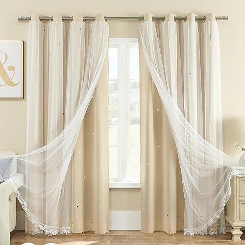 Miniatura 7 de XiDi - Cortinas para decoración de dormitorio Beige34/54/1