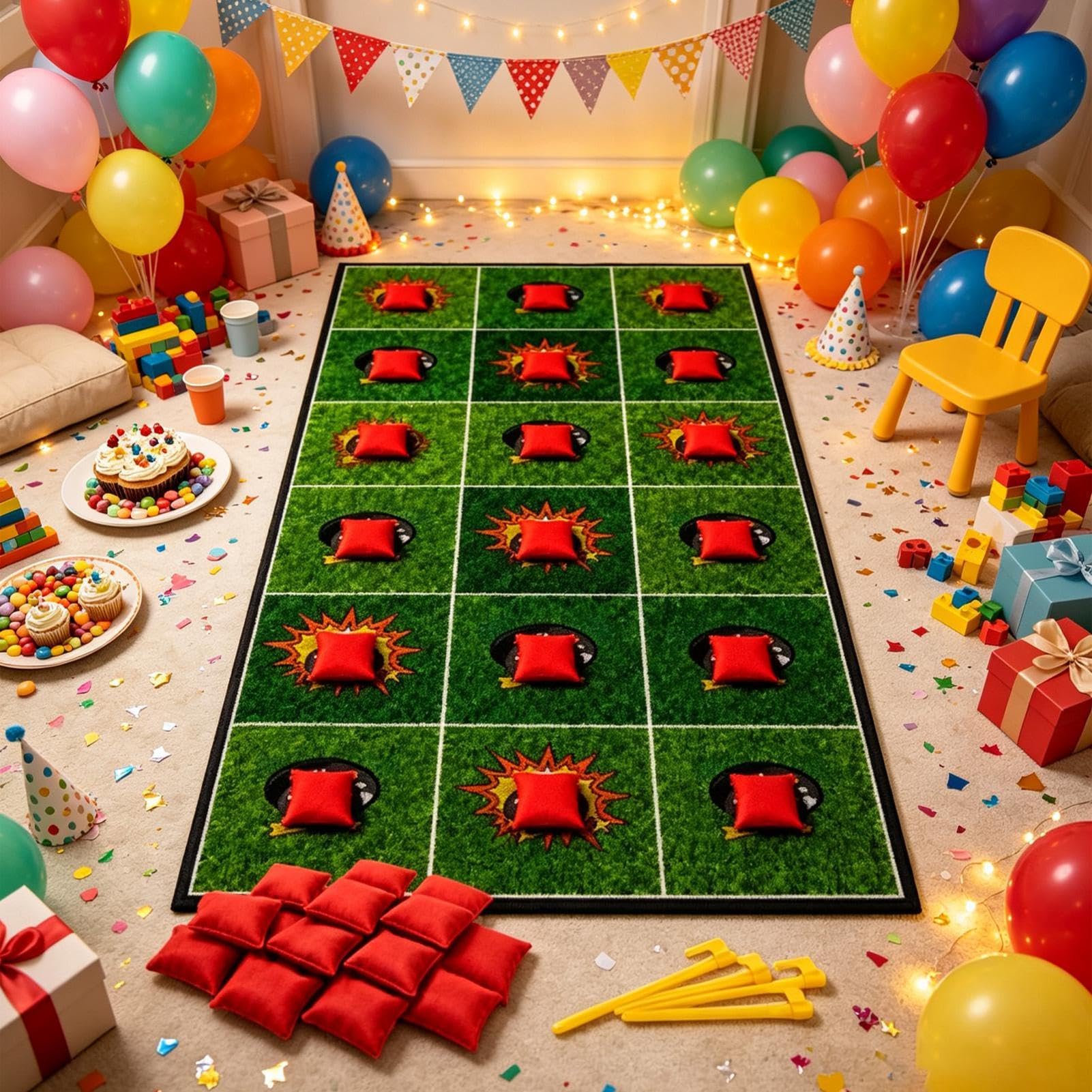 Giochi da Festa in Famiglia Campo Minato con Sacchetti Sicuri 3 Modalità