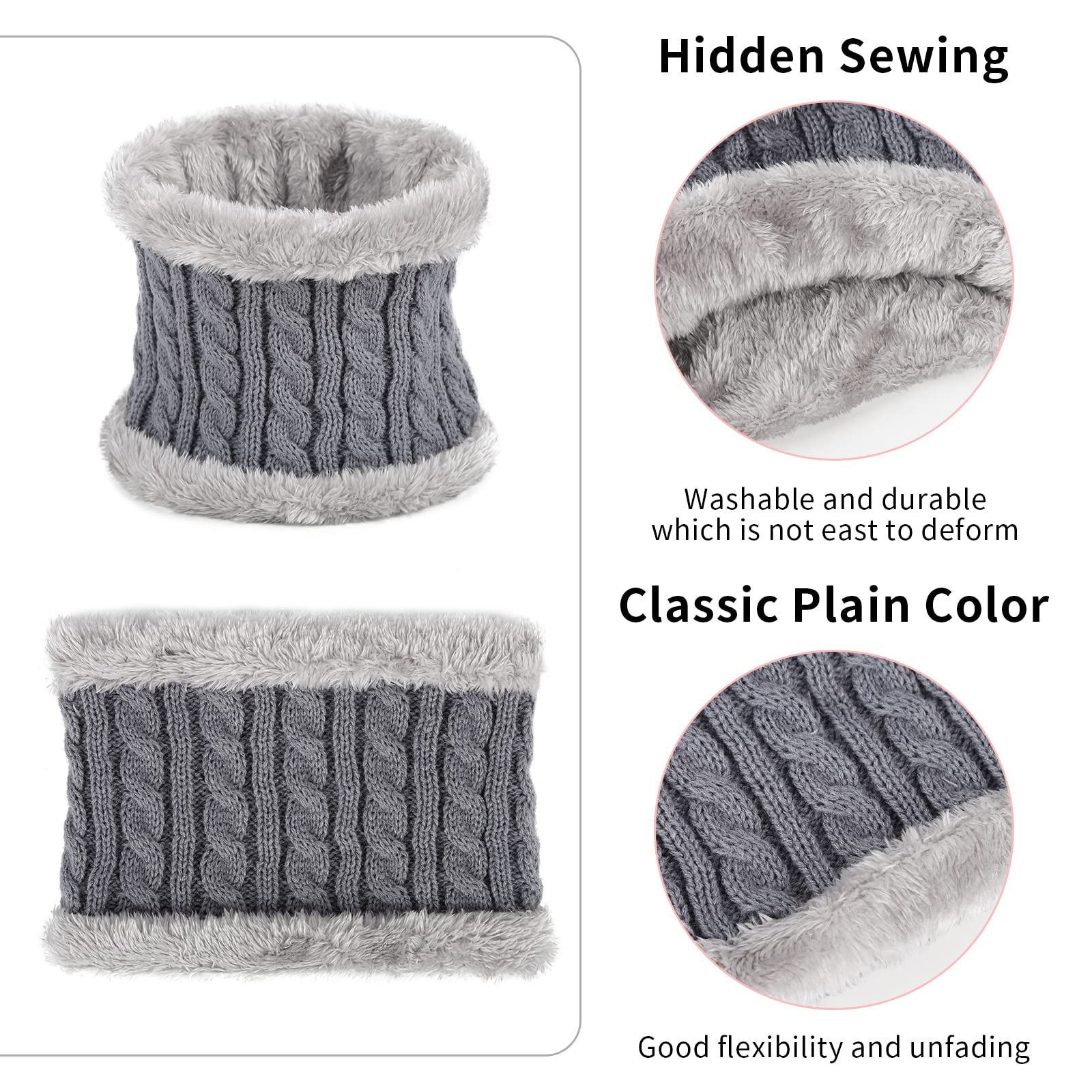 Kinder Schals Baumwolle Kinder Loop Schal Herbst-Winter-Schlauchschal Halsband Halswärmer Rundschal Kleinkinderschals für Jungen Mädchen