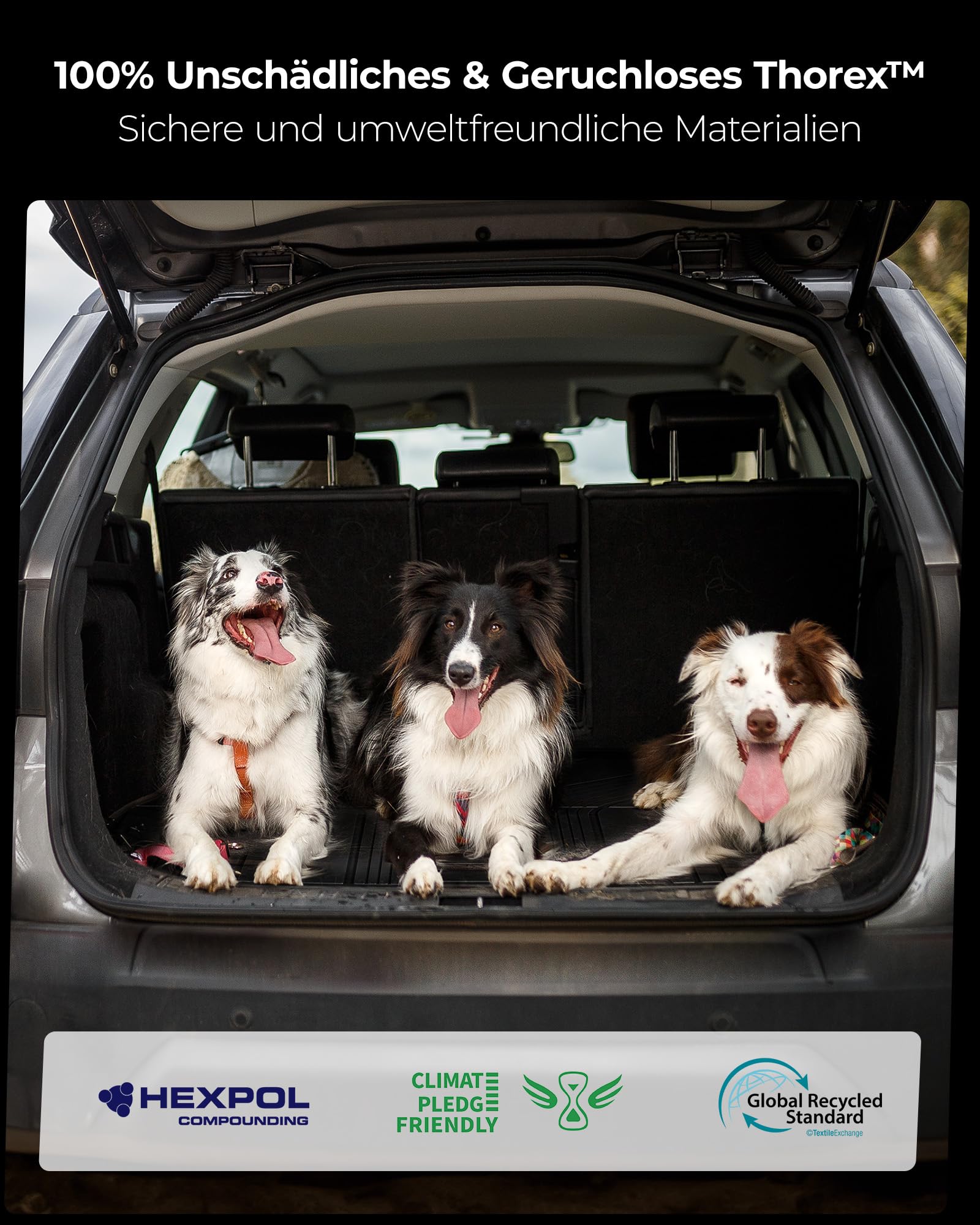 3W Kofferraumwanne für BMW X5 G05 2019-2026, Nicht für die X5 Luftfederung | TPE Thorex™ Allwetter | 3D Maßgeschneiderte Passform | Hundefreundlich Auto Zubehör | Wasserdicht & Kratzfest | Antirutsch
