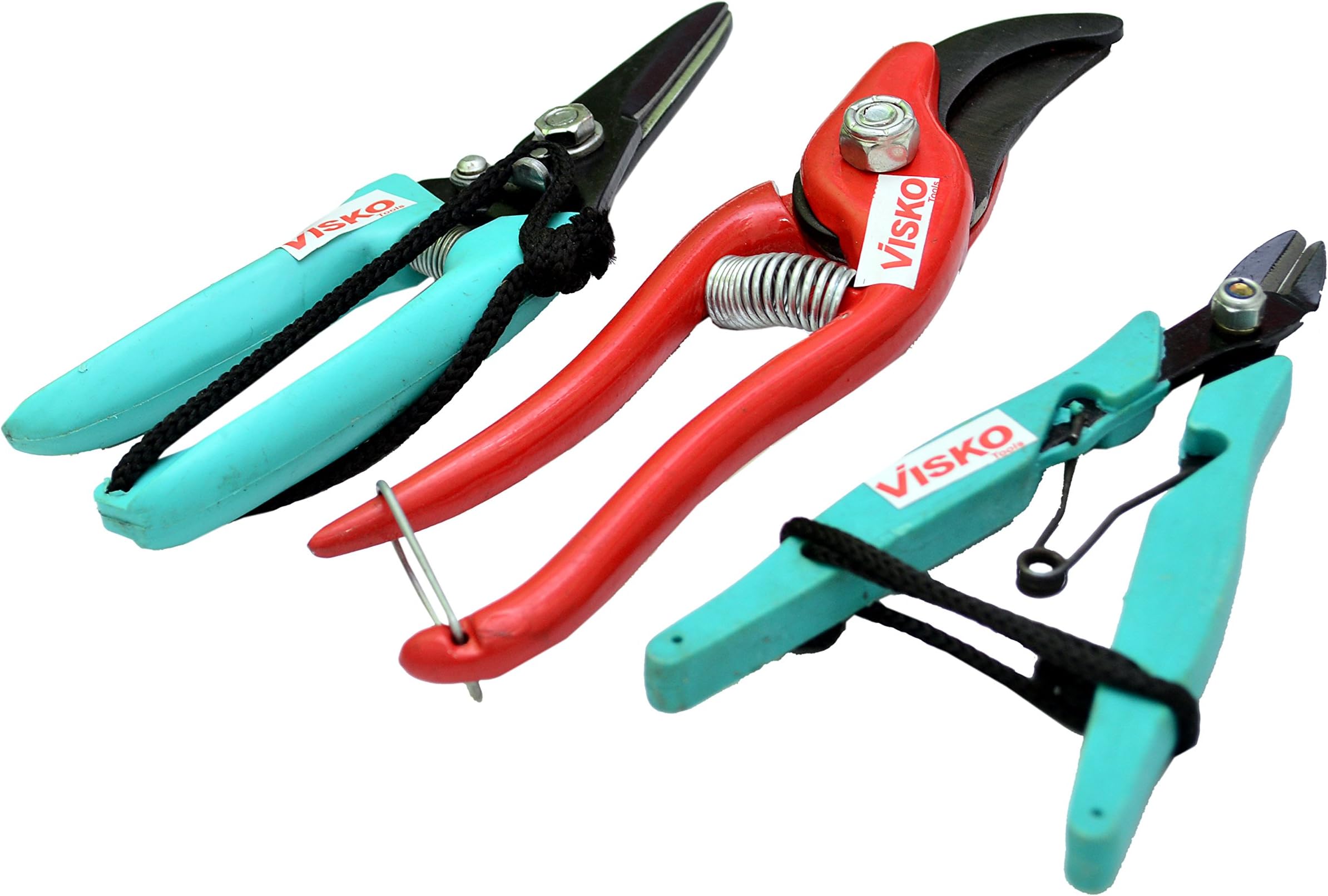 Visko Drop Forged 512 3-Piece Garden Tool Kit | Multicolor | Standard | Home Hand Tool Kit for for Household & Emergency Maintenance | Hammer | Wrench