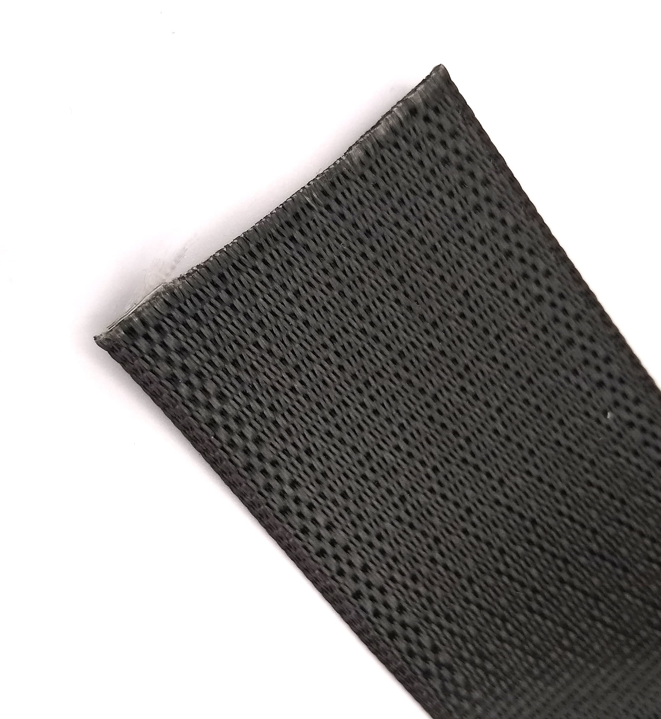 FARMYARN Recycled Seat Belt Webbing - Made in USA - 2 in width - Charcoal/Black (5 yards)