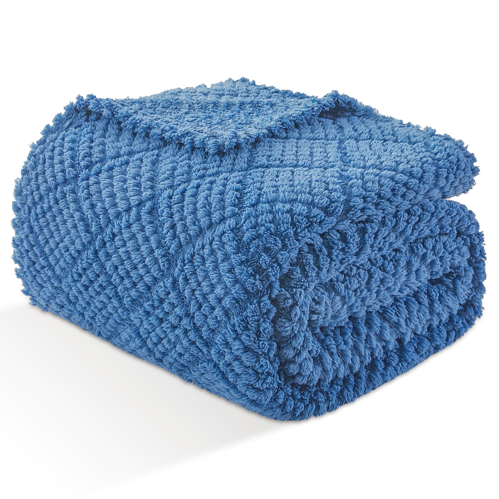 EMME Fleece Throw Blanket for Sofa 150 x 200cm, Single Flannel Blanket, Soft, Fluffy, Warm Cozy Versatile Throw for Bed Couch