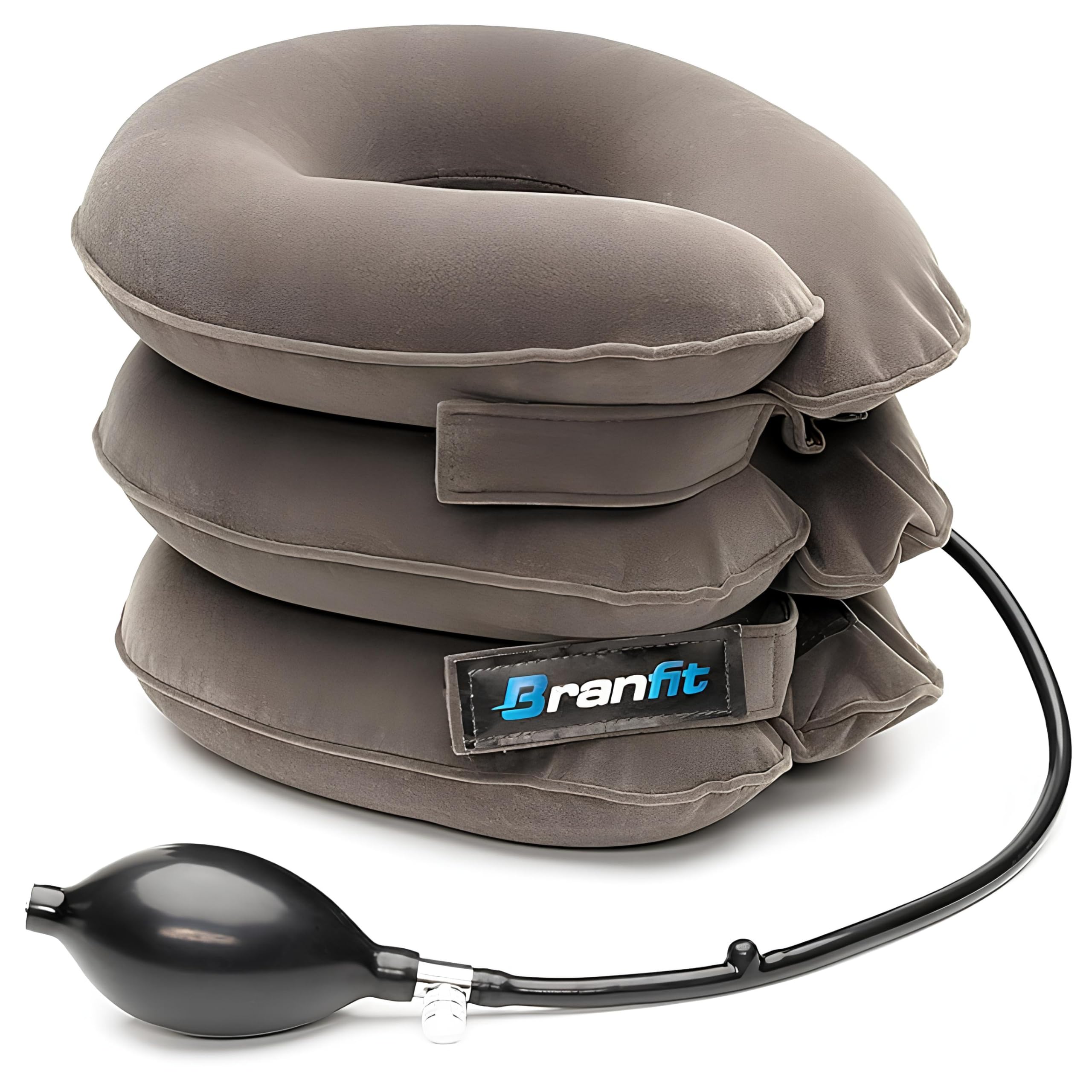 KD ZONE Inflatable and Adjustable Designed Best Cervical Neck Traction Device and Collar Brace, Neck Support and Stretcher for Spine Alignment and Chronic Neck Pain Relief