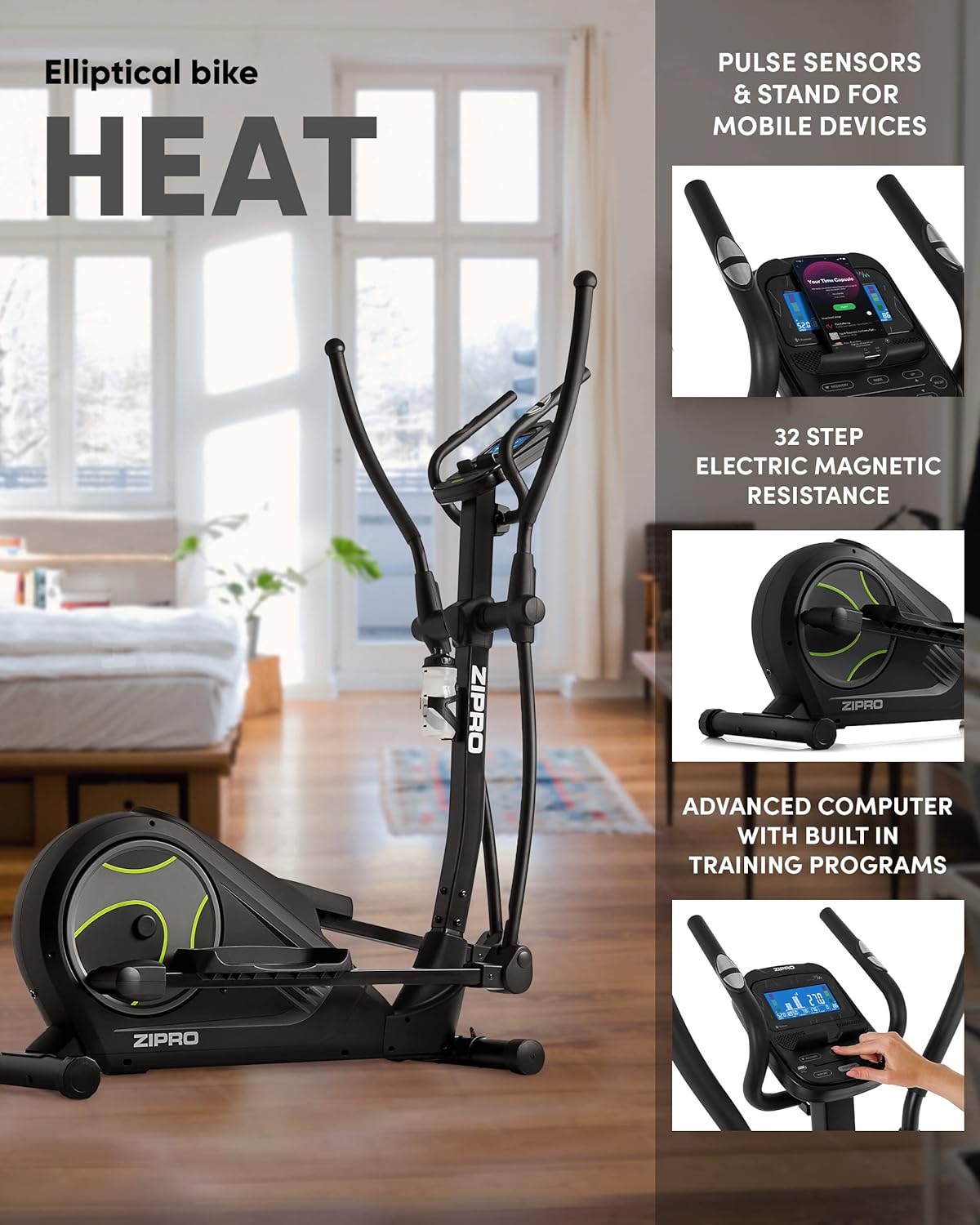 Key features of the Zipro Heat Crosstrainer