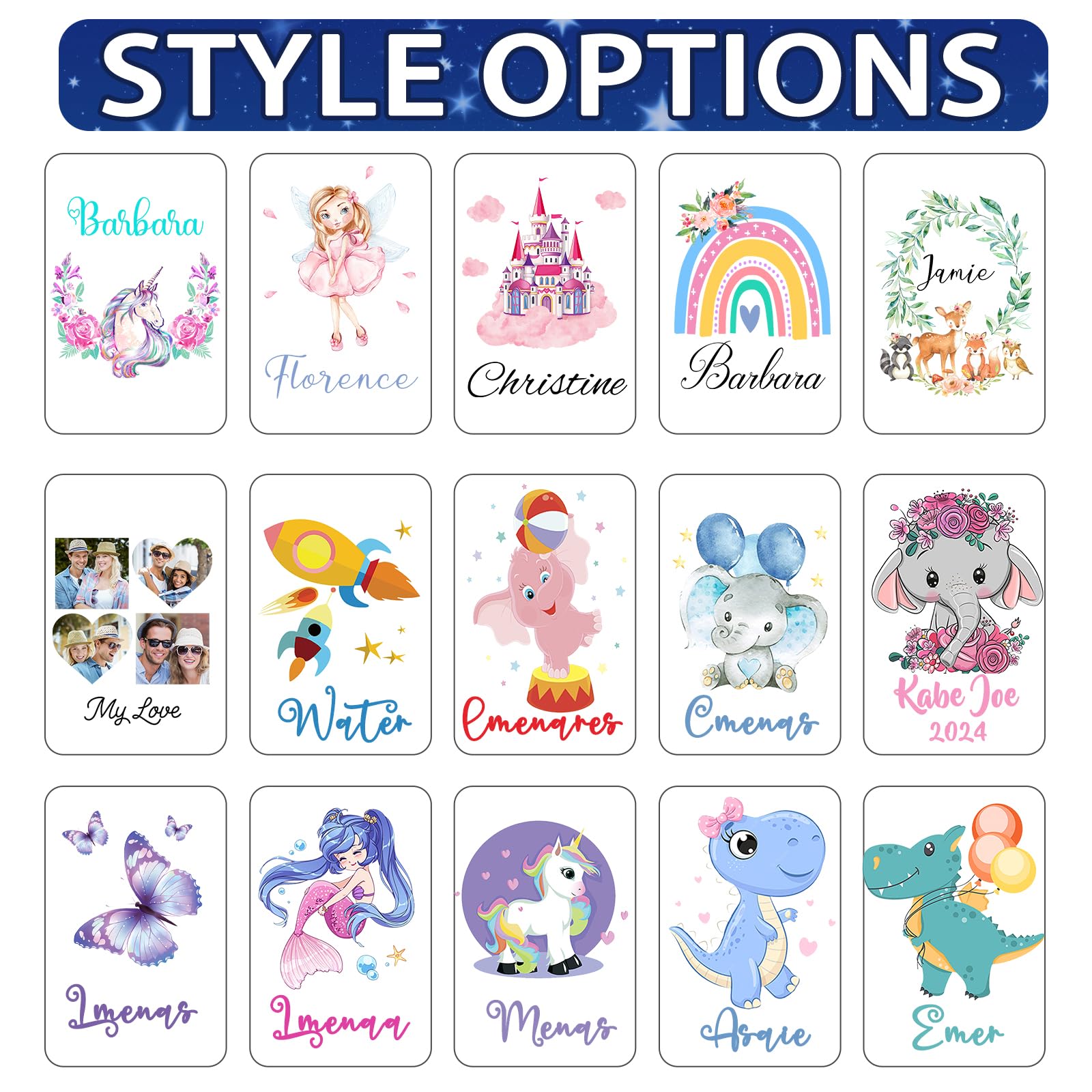 Greaxid Personalized Night Light for Kids Custom Engraved Name Acrylic LED Lights with Wood Base for Nursery Bedroom Decor Night Lamp, Customized Birthday Gifts for Boy and Girl,Deer