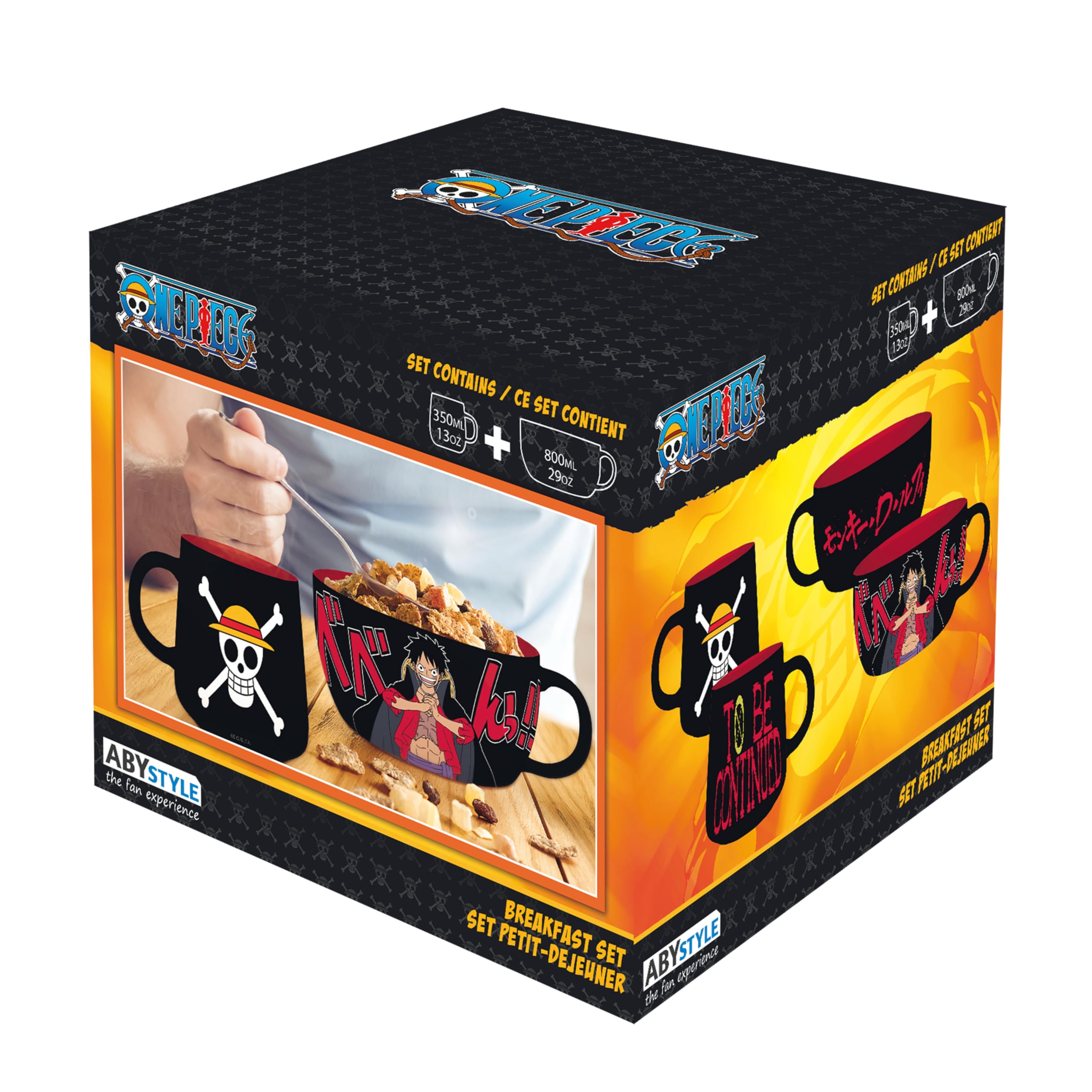 One Piece - Breakfast Set Mug + Bowl - Luffy