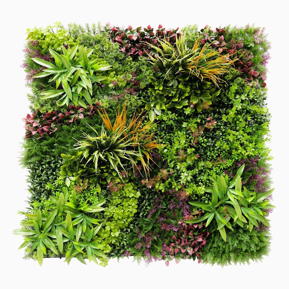 SYNTHAIETIK Mur Végétal Artificiel Wood Colors Prix/​m² Plaque de 1m *1m décoration Murale Palette automnale vibrante