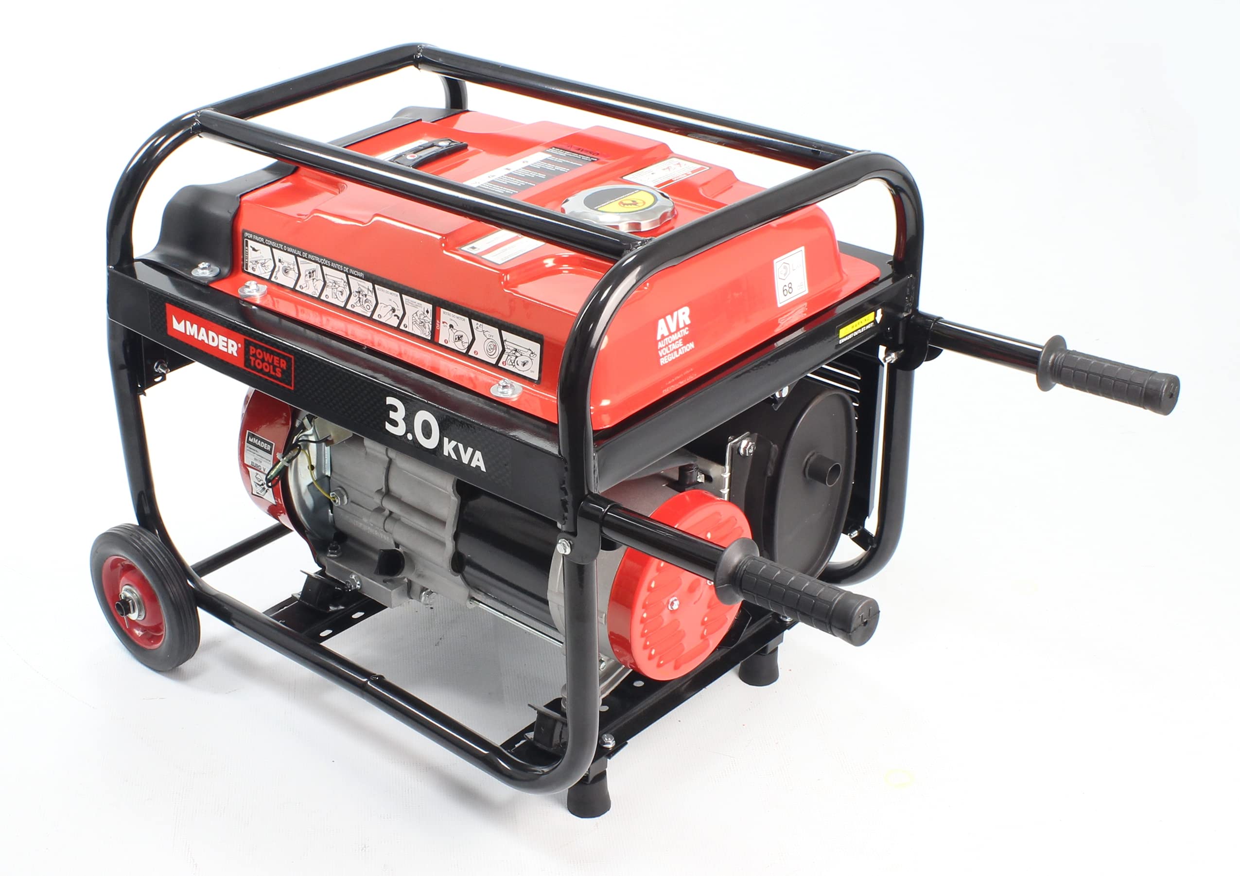 Mader Power Tools 63610 Generador Monofásico, Avr, 3.0Kva, 15L
