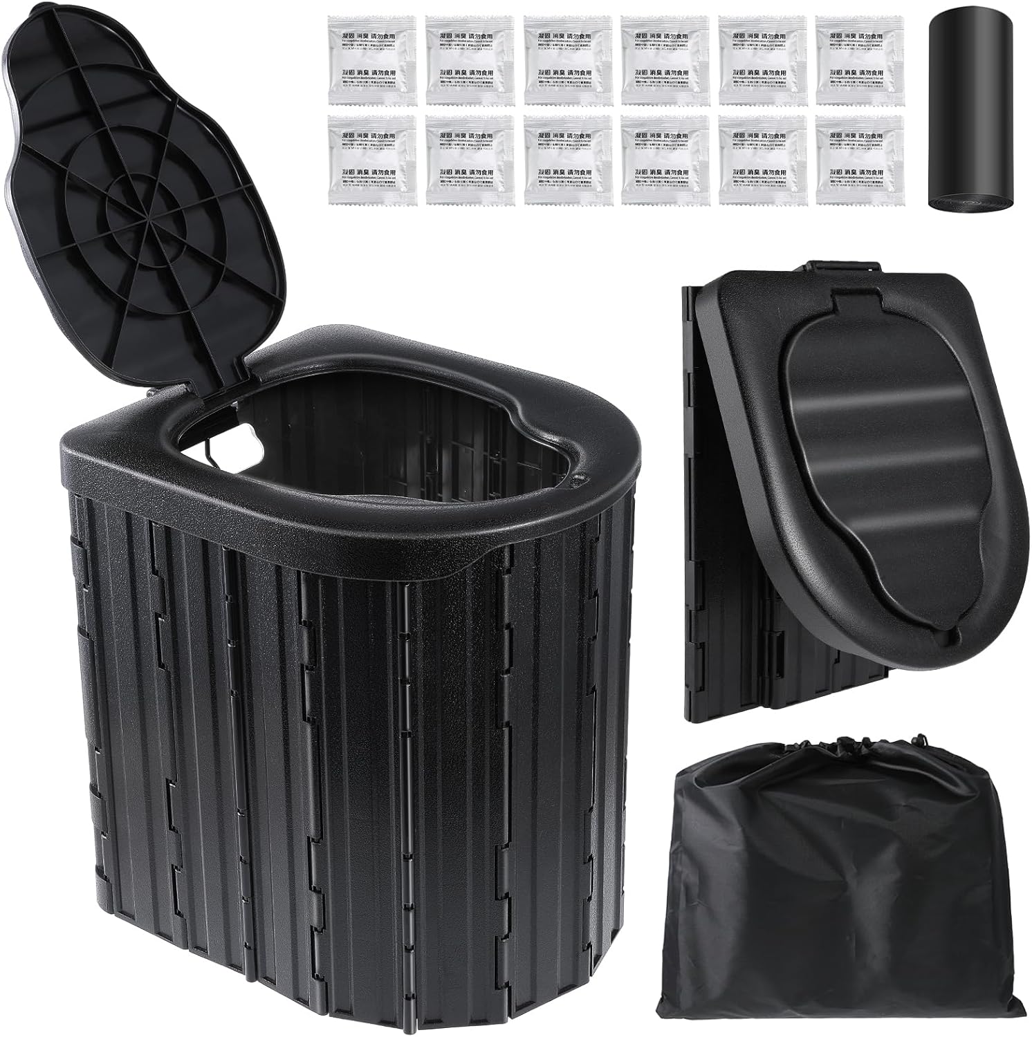 Portable Toilet for Adults W/ Lids