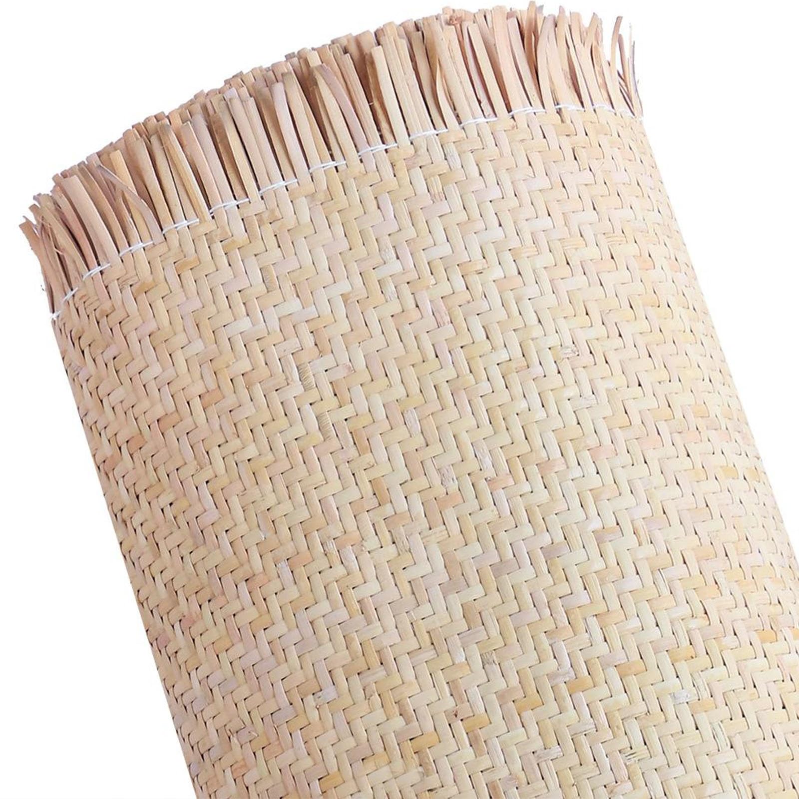 NIUSABOU Braided Rattan, Rattan Cane Webbing Roll 40-100x100-150cm for Chair & Upholstery Repair(V Shape,50x100cm)