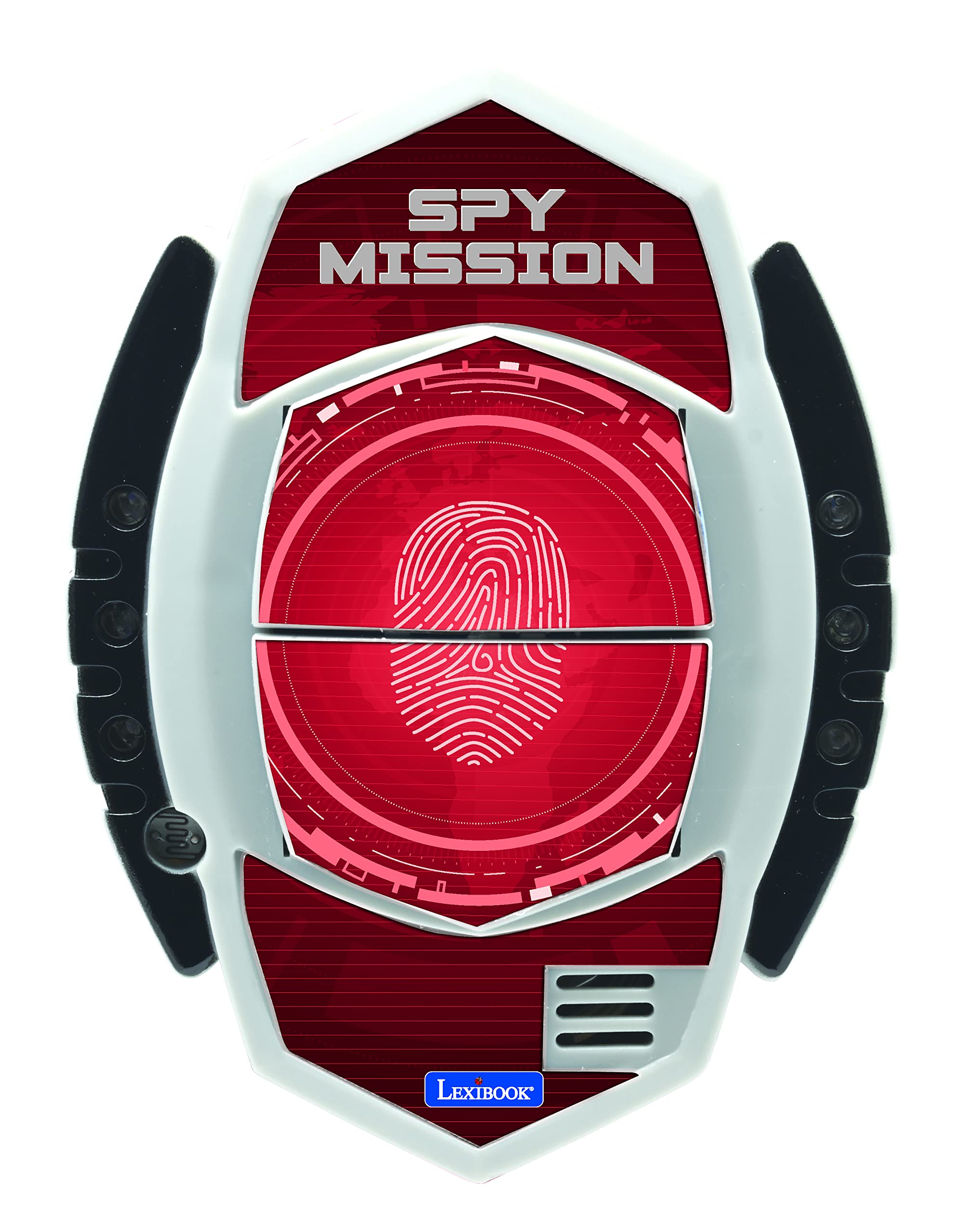 Lexibook, Spy Mission, Szpiegowski Czujnik Ruchu z Alarmem, Efekty Świetlne, Wykrywanie do 30 Centymetrów, Czarny, Czerwony, RPSPY05