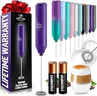 Vista 137 de Zulay Kitchen - Batidor eléctrico de mano para café, lattes, capuchinos, matcha y chocolate caliente, mezclador portátil para bebidas, accesorio
