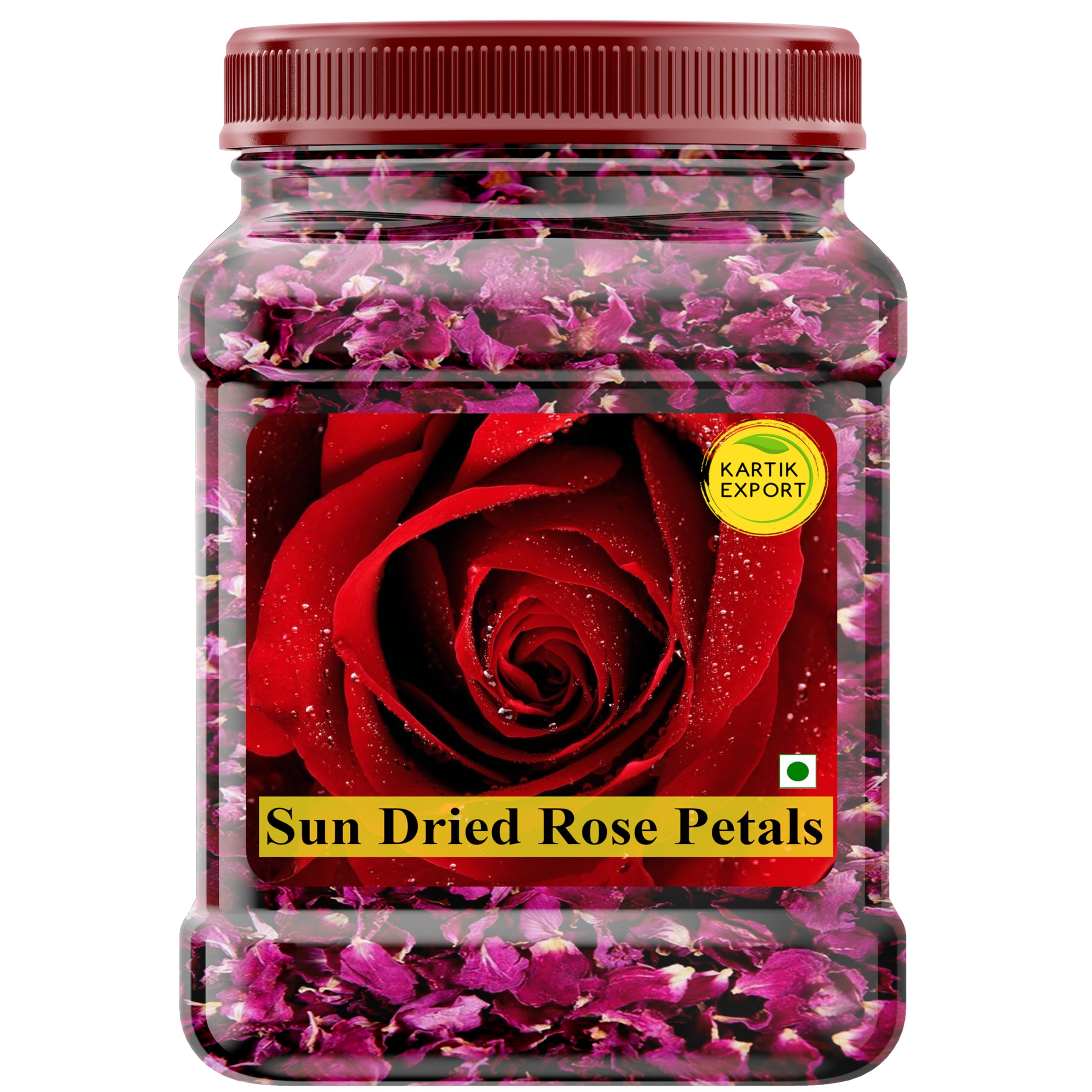 Kartik Export Edible Dried Rose Petals, Sun Dried Gulab Patti, 200 Grams (B09FYZRQXW) Amazon Price History, Amazon Price Tracker