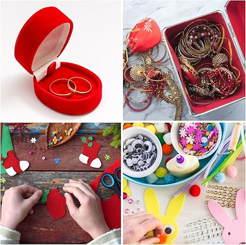 Miniatura 5 de 12 hojas de fieltro adhesivas, hojas de fieltro autoadhesivas de 7.9 x 11.8 pulgadas, forro de fieltro para cajón, hojas de tela para Navidad,