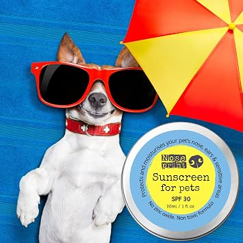 Pack of 2 SPF 30 Sun Protection Balm For Pets 30 ML in Tin | Moisturising Sunscreen For Dogs And Cat Non-Toxic Formula Sunblock | Nose and Paw | Puppy Sun Protection (2pack)
