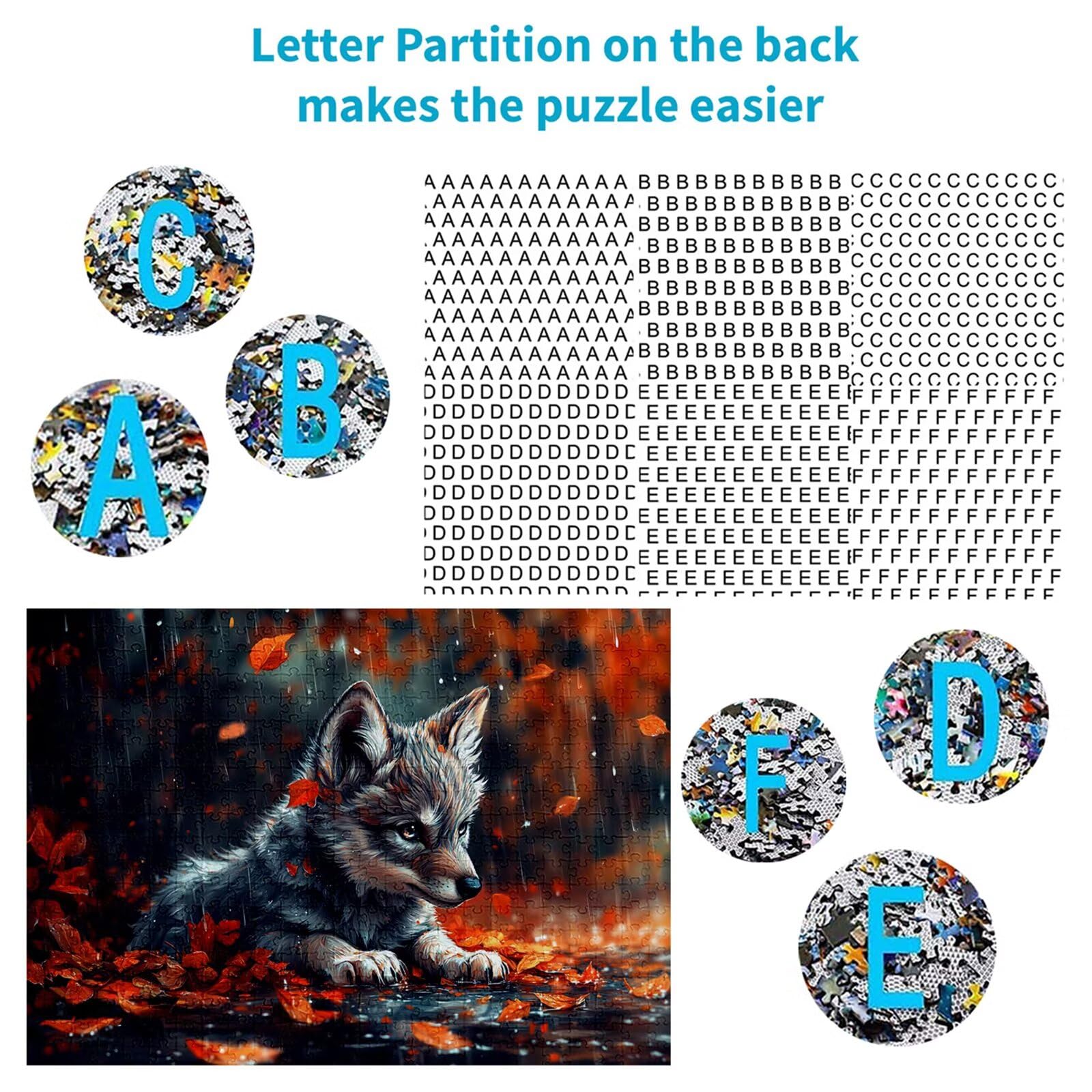 Puzzle 3000 elementów puzzle dla dorosłych pies 122 x 81 cm unikalne rzemiosło klasyczne 3D drewniane układanka do rodzinnych gier aktywnych, układanka do samodzielnego wykonania nawet do dekoracji
