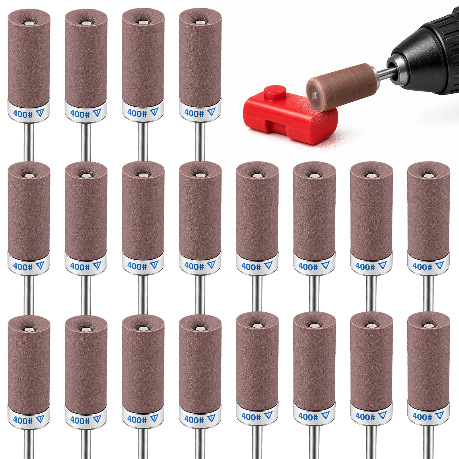 Dremel Sanding Drums - 30Pcs Grits 180-3000 -12