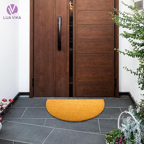 Miniatura 9 de Tapetes de fibra de coco  16 x 27.5 pulgadas, divertido tapete de bienvenida para puerta delantera, entrada exterior, uso en interiores y exteriores