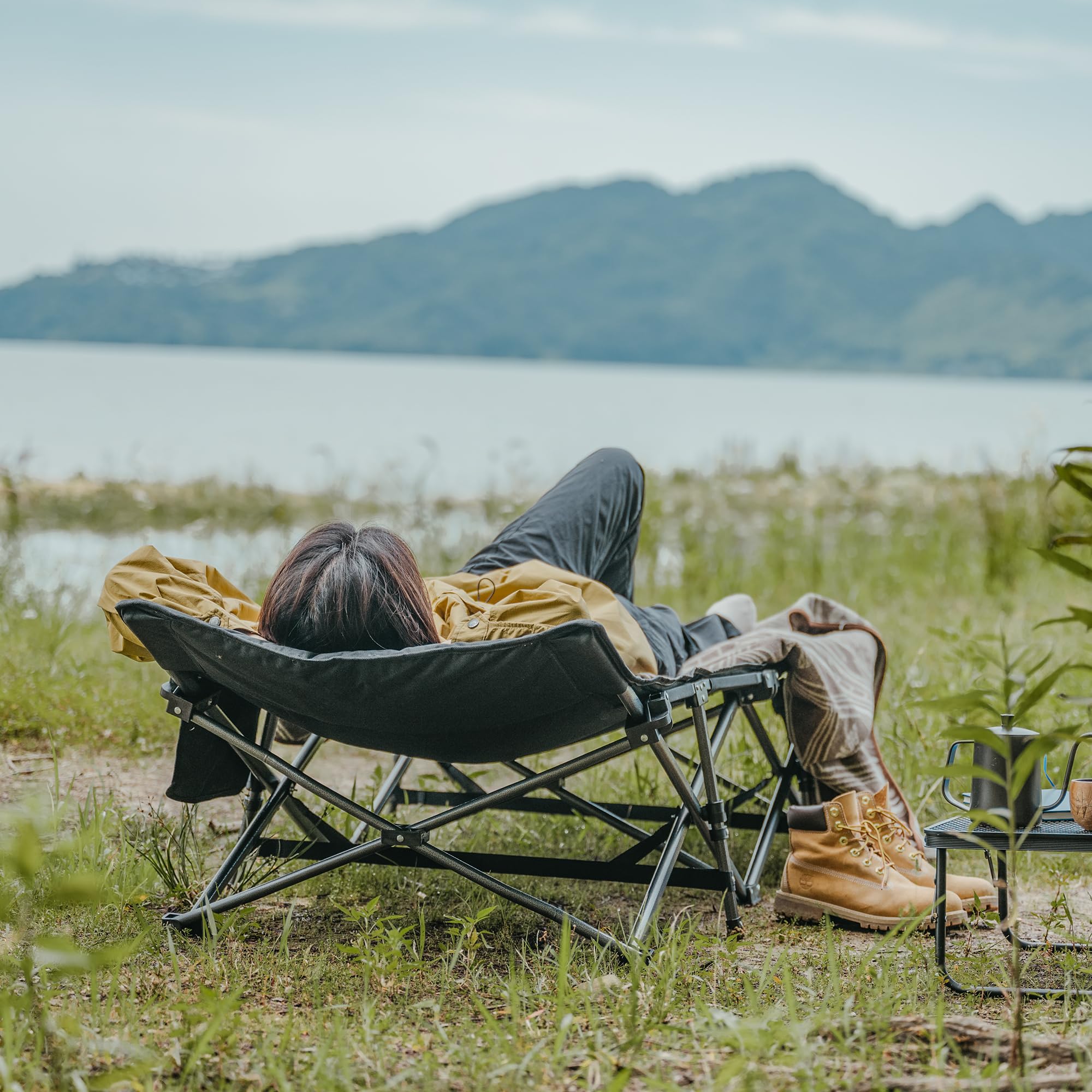 Naturehike Lettino Da Campeggio Pieghevole, Con Cuscino Lettino Da Campeggio 190 X 70 X 48 Cm, Contiene Uno Strato Trapuntato Spesso 3 Cm, Capacità Di Carico A 150 Kg, Poltrona Lounge Portatile