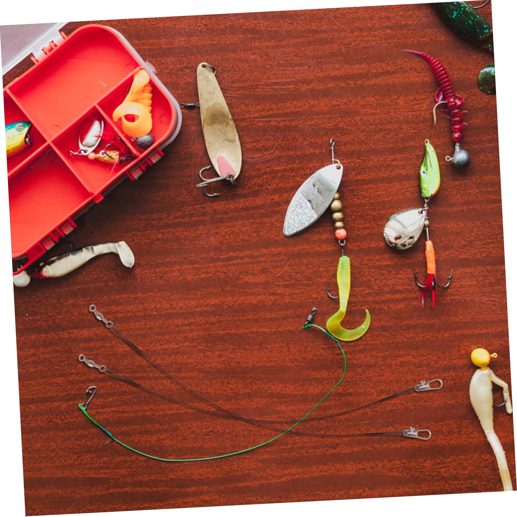 GOOHOCHY Sturdy Fishing Lines Metal Fishing Strings for Spinners Crankbaits Leaders