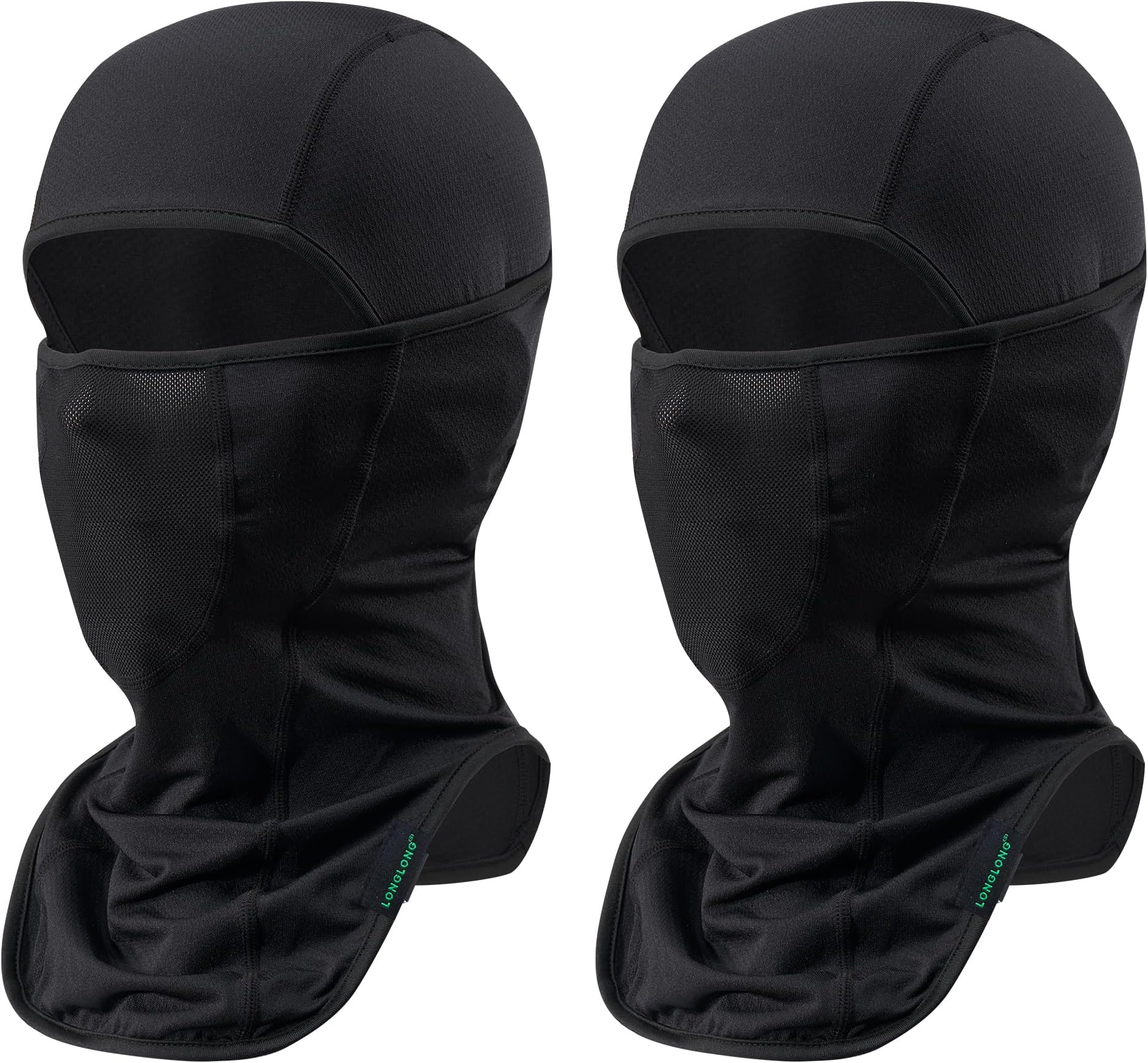 LONGLONGBalaclava Face Mask- 2 Pcs Sun Protection Mask Dustproof, Breathable Summer Full Face Cover for Motorcycle, Cycling