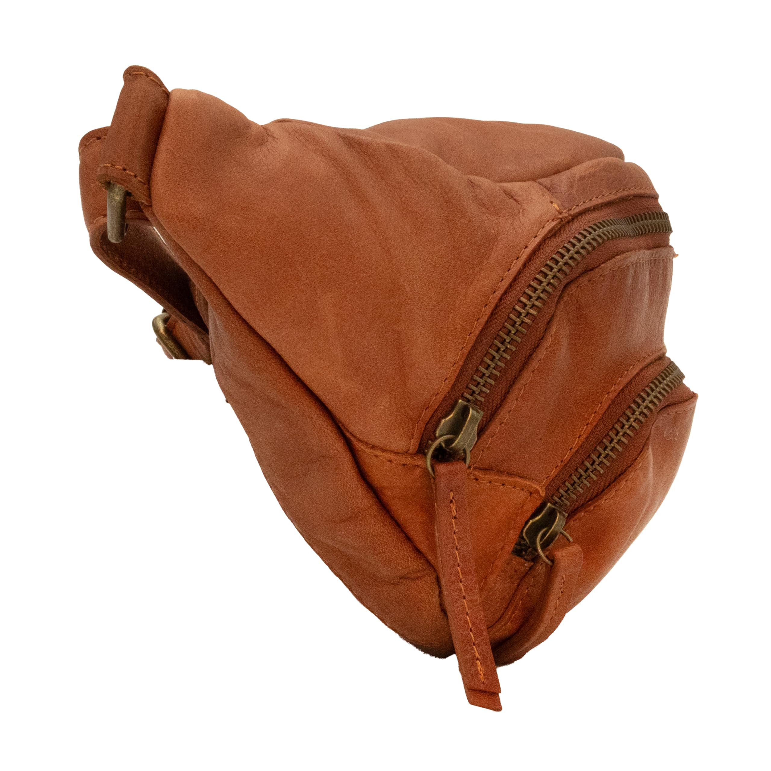 Gusti Marsupio in pelle, stile vintage, in pelle, marrone, taglia unica, Stile retr