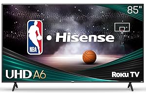 85" Hisense A6 Series 4K Smart Roku TV (85A6NR)