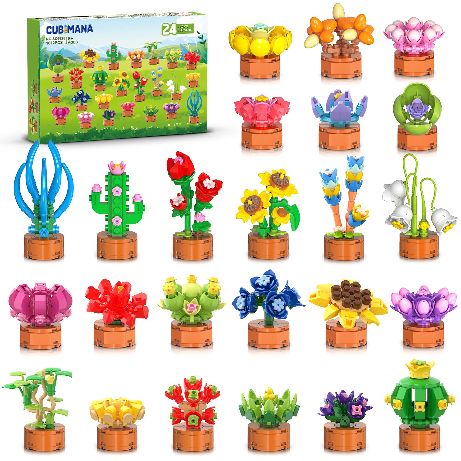 Amazon.com: CUBIMANA 24 Pack Flowers Succulent Party Favors for