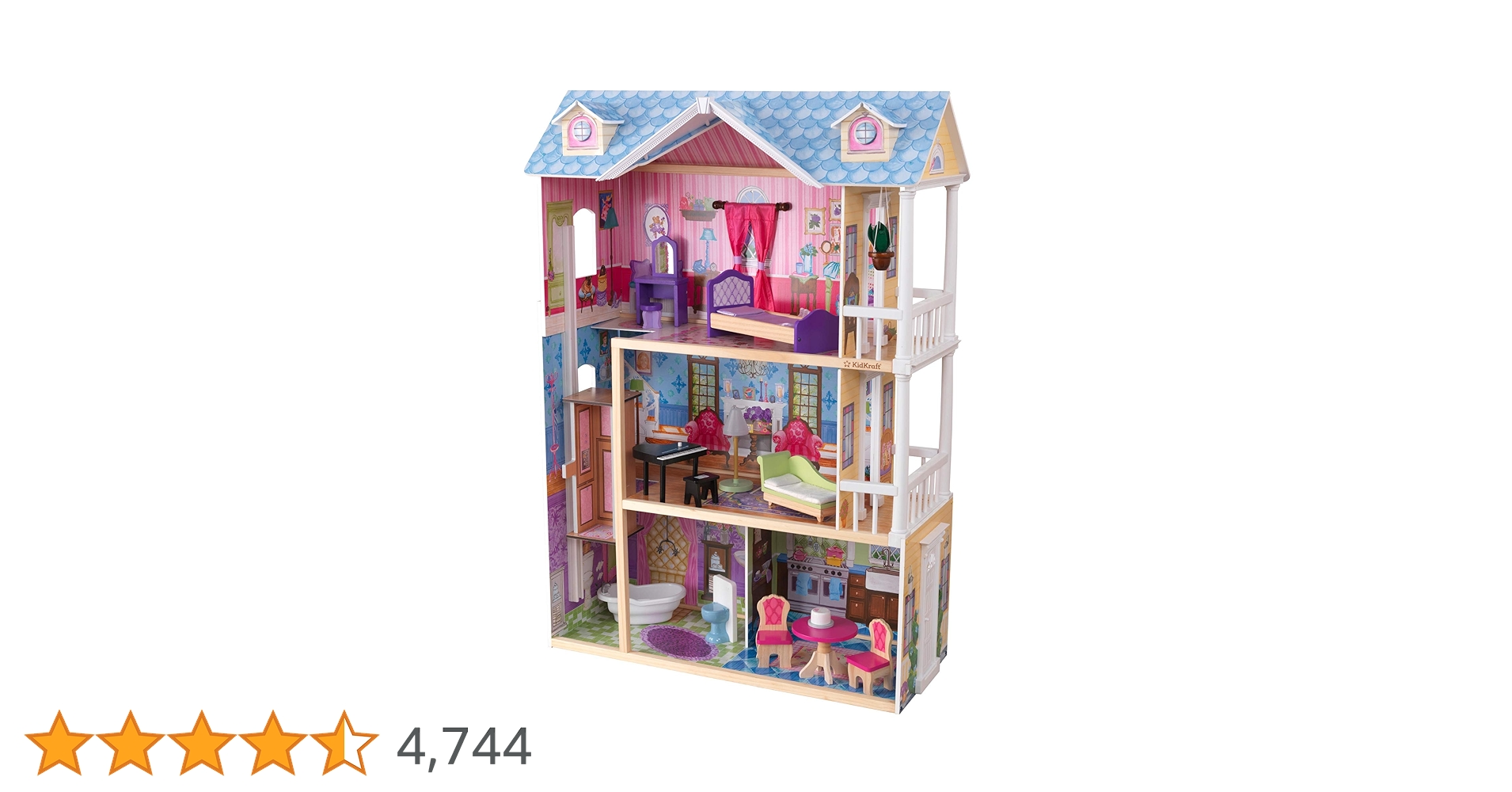 Amazon.co.jp: KidKraft My Dreamy 木製ドールハウス ライトと音