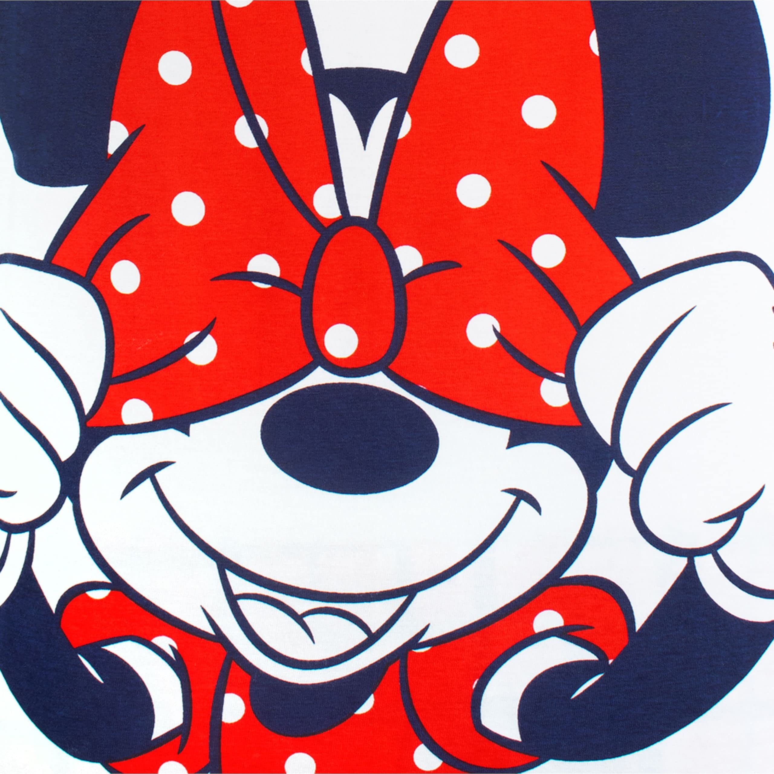Disney Damen Schlafanzug Minnie Mouse Weiß XX-Large